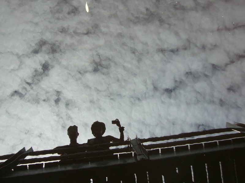 Our reflection from the bridge